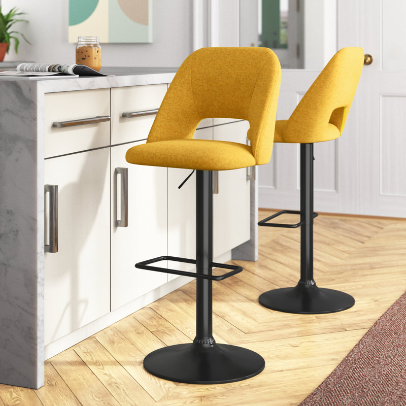 Mercury Row® Bridgette Swivel Adjustable Height Bar Stool & Reviews